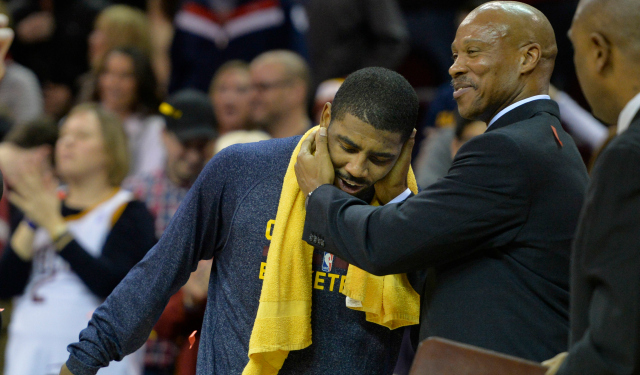 Byron Scott says hello to an old friend.  (USATSI)
