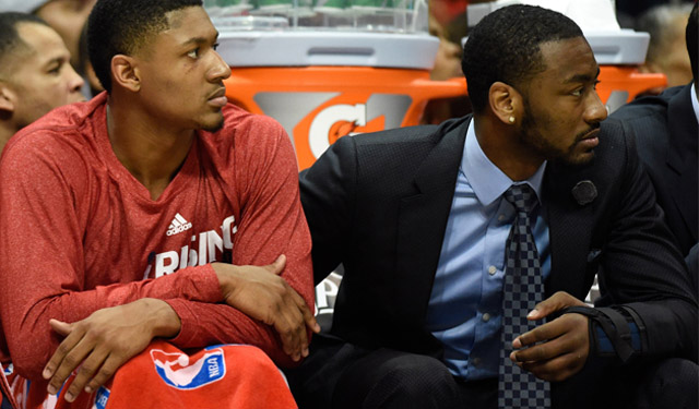 This was not the sight the Wizards wanted to see the rest of the postseason.  (USATSI)