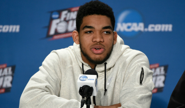 Karl-Anthony Towns is sure to be selected near the top of the draft.  (USATSI)