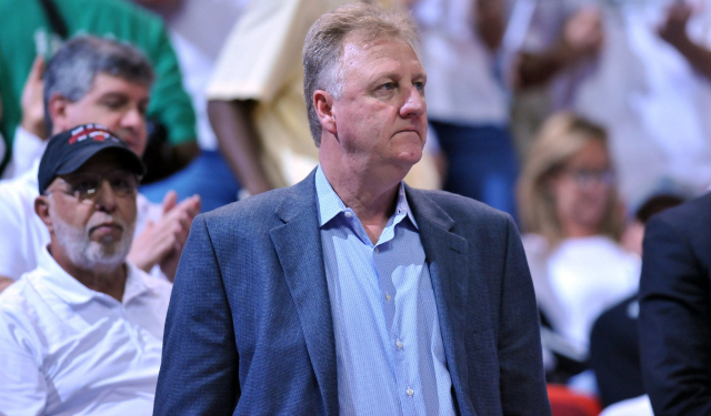 Larry Bird is not pleased with what Paul George tweeted. (USATSI)