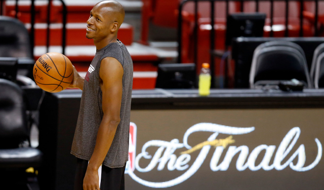 Ray Allen is hanging out at home now.  (USATSI)