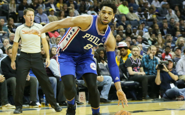 Jahlil Okafor is having a tough time.  (USATSI)