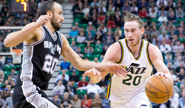 Gordon Hayward and the Jazz visit San Antonio on Monday. (USATSI)