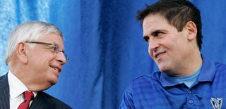 David Stern, Mark Cuban (Getty)
