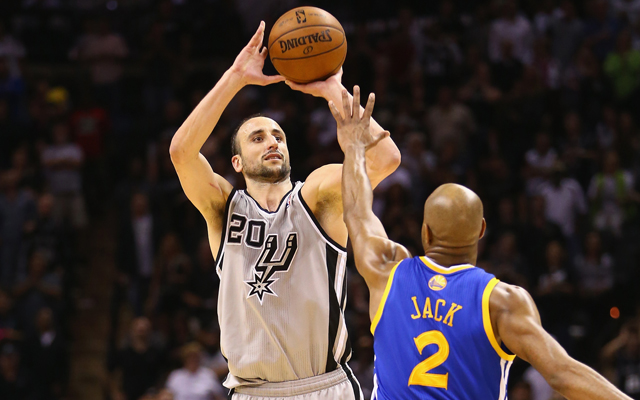 Ginobili was the tip of the spear Monday. (Getty Images)