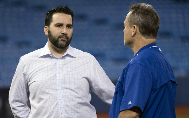 Alex Anthopoulos (left) won't be running the John Gibbons-managed Blue Jays any longer. (USATSI)