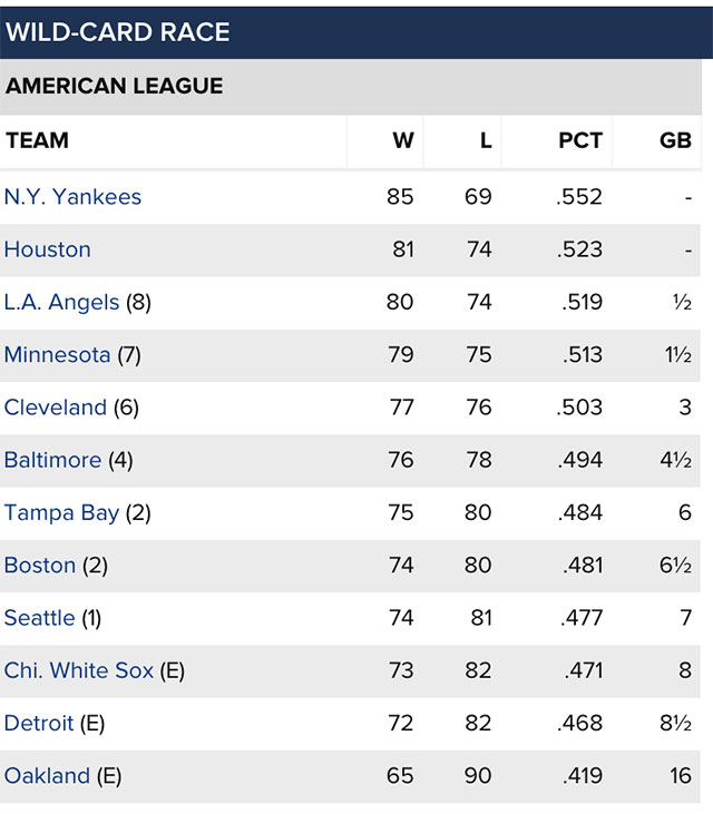 Wild card race