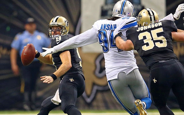 Stafford, Lions hold off Saints' second-half rally