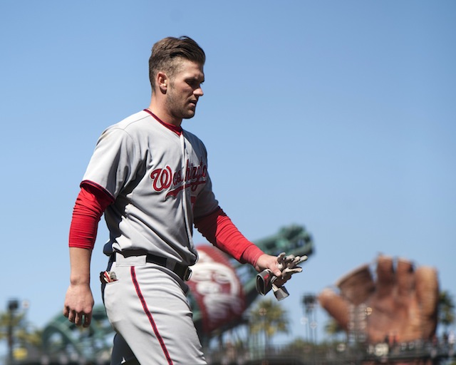 Nationals to place Bryce Harper (knee) on DL