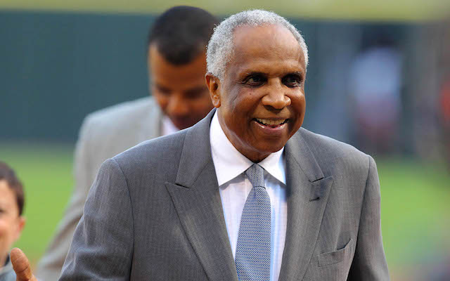 Frank Robinson and MLB are the subjects of a sex discrimination lawsuit. (USATSI)