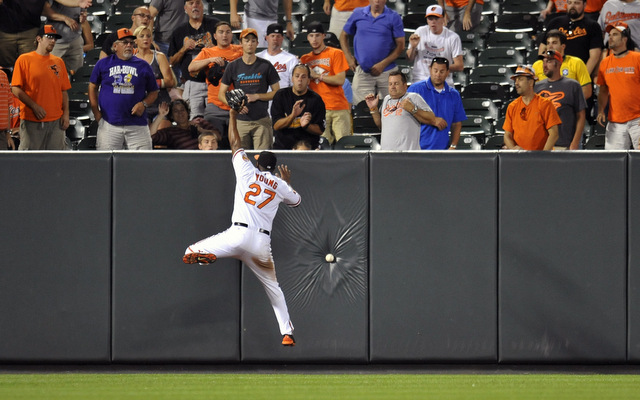 Delmon Young will be in the Orioles' DH mix, not their outfield mix.