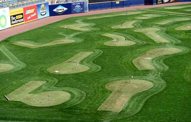Toledo Mud Hens turn ballpark into putt-putt course