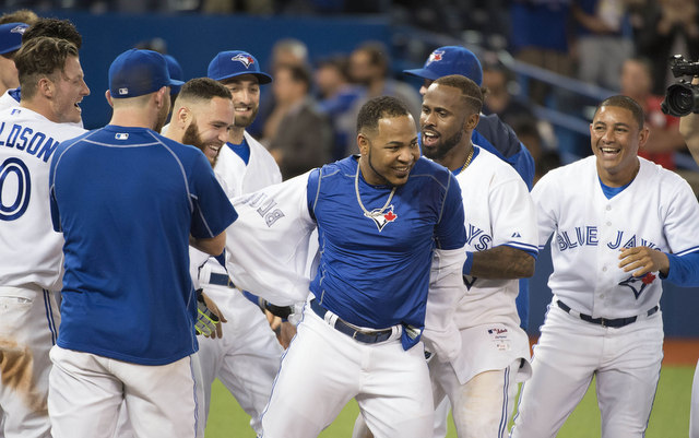 The Blue Jays are going for their ninth straight win Friday.