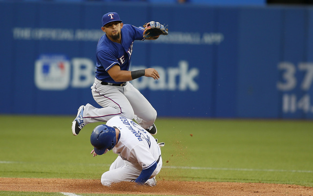 The Rangers and Blue Jays will meet again on Sunday.