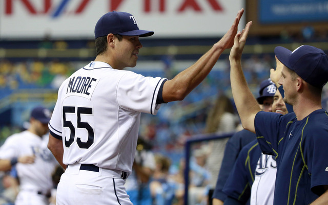 Matt Moore's first start back was an important step for the Rays.