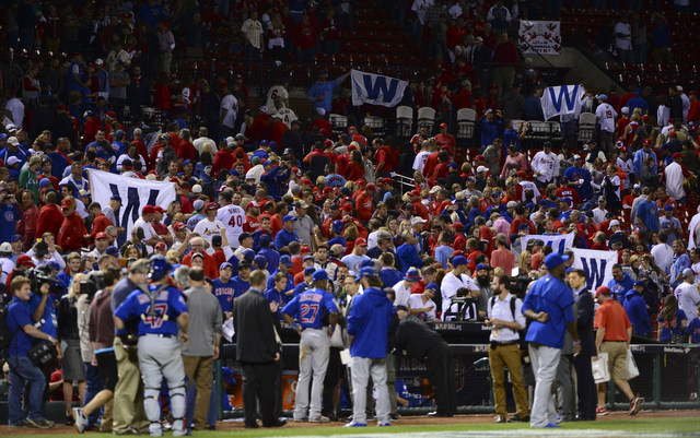 The Cubs won Game 2 of the NLDS in St. Louis.