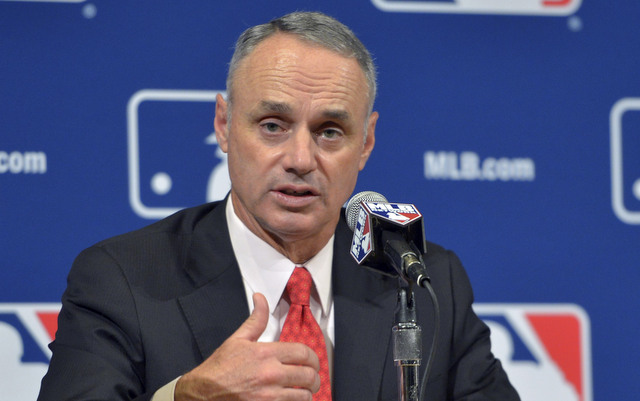 Commissioner Rob Manfred does not have as much broad power as his NFL counterpart.