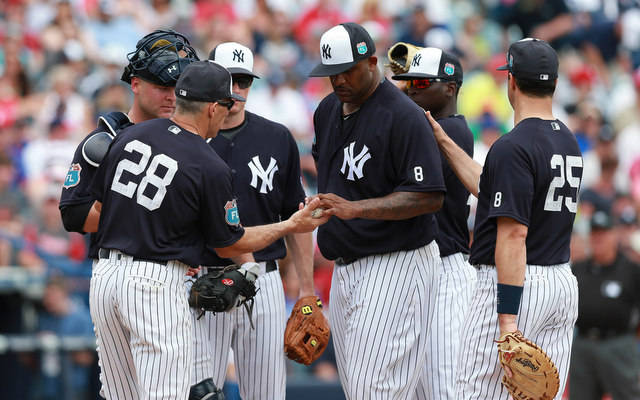 CC Sabathia may not have a spot in the Yankees' rotation.
