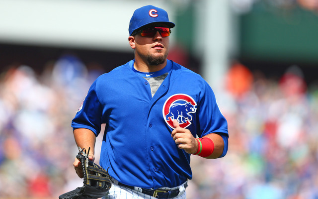Kyle Schwarber had to be carted off the field following an outfield collision Thursday.
