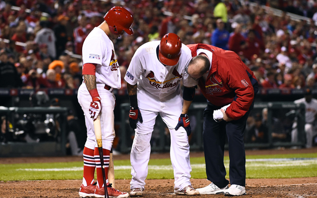 Yadier Molina's injury lingers into Game 3 and beyond. 