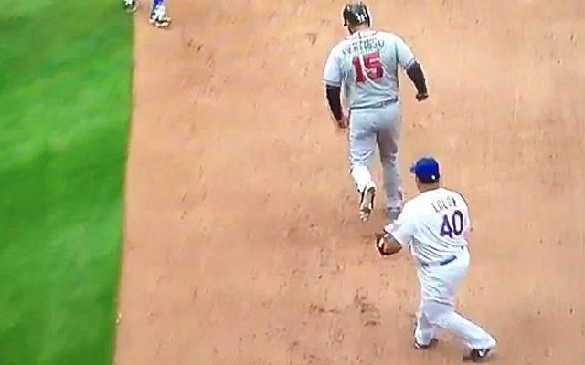 A.J. Pierzynski was punked by Bartolo Colon.