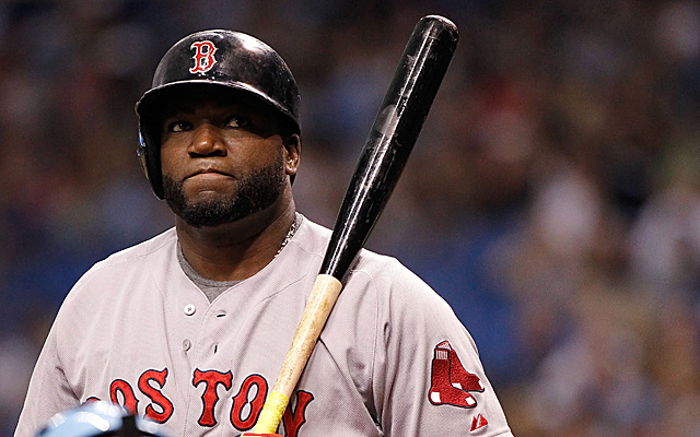 David Ortiz, apparently thinking real hard.