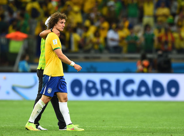 David Luiz and Brazil were thoroughly embarrassed by Germany. (Getty Images)