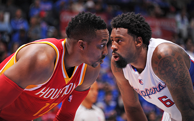 DeAndre Jordan got the best of Dwight Howard Sunday.  (Getty)