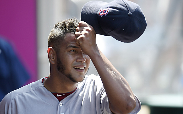 Eduardo Rodriguez was roughed up Monday afternoon.