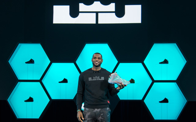 LeBron unveiled his LeBron 12 shoes on Tuesday.  (USATSI)