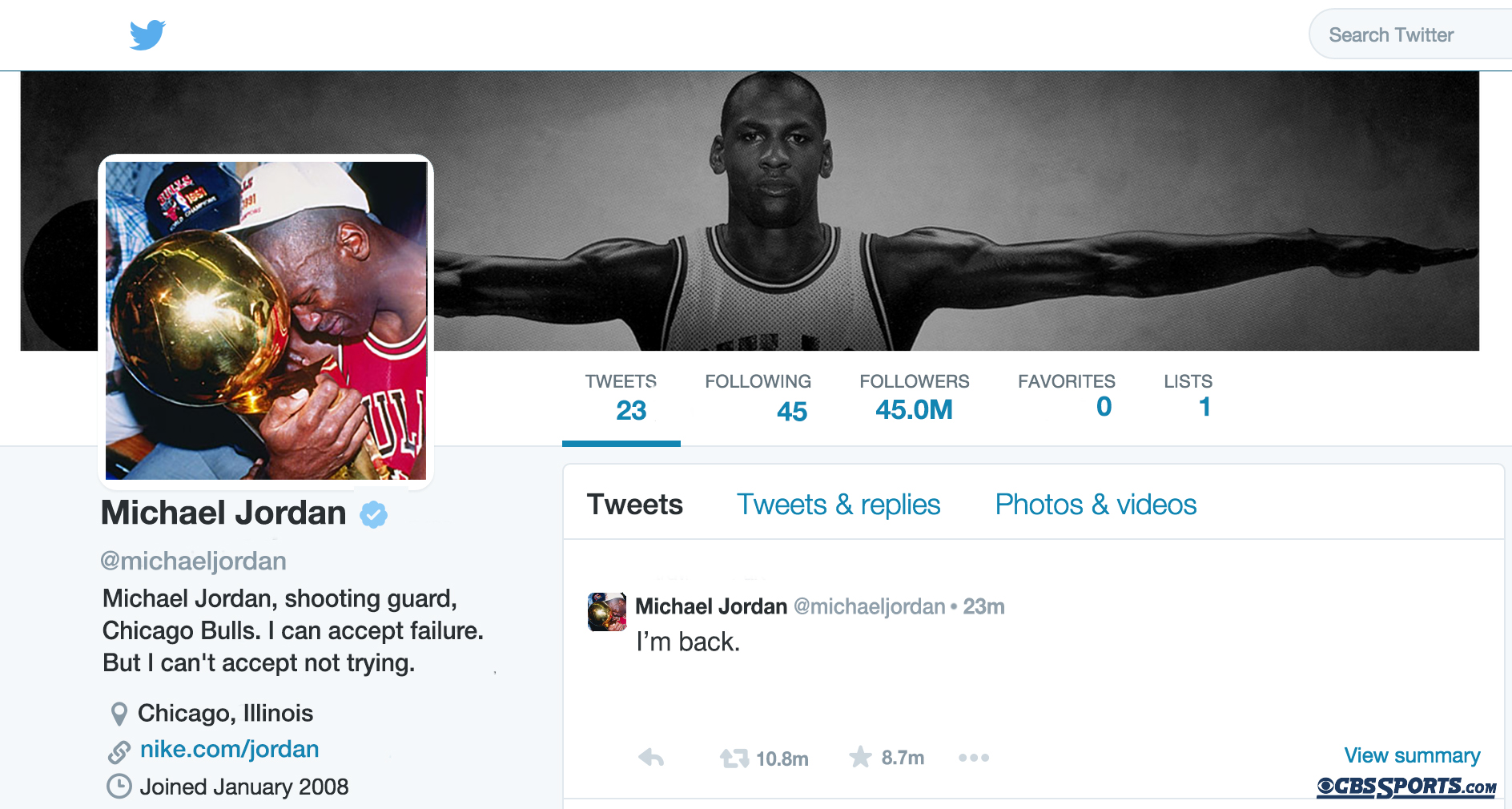 Michael store jordan tweet