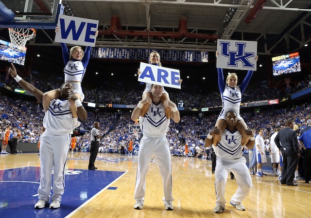 Kentucky's win over Florida puts the Wildcats into the field of 68 for now. (Getty)