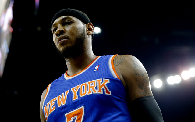 Will Melo re-sign with the Knicks if he opts out? (USATSI)