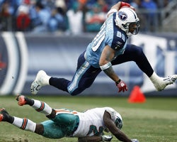 Vontae Davis getting fooled. (Getty Images)