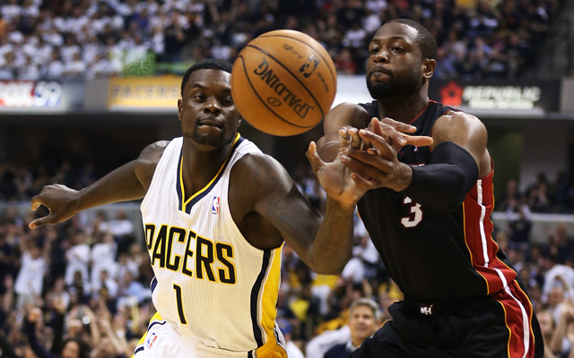 Lance Stephenson and Dwyane Wade aren't big fans of each other. (Getty Images)