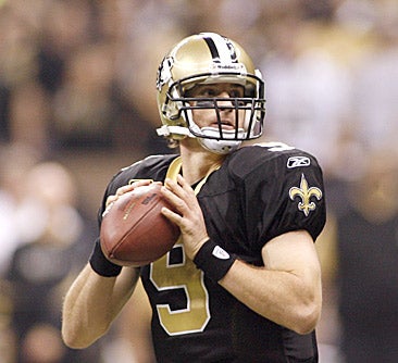 Drew Brees threw five touchdowns against the Patriots. (US Presswire)