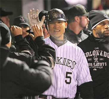Carlos Gonzalez became an offensive threat in 2009. (Getty Images)