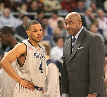Georgetown was run out of the gym by Ohio, 97-83. (Getty Images)