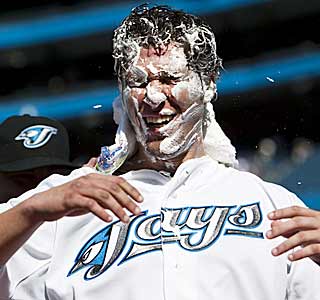 J.P. Arencibia is the first Blue Jays player to homer in his first career at-bat since Junior Felix in 1989.  (AP)