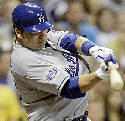 After being claimed from the Mets on Sunday, Rod Barajas hits a three run jack in his Dodgers debut. (AP)