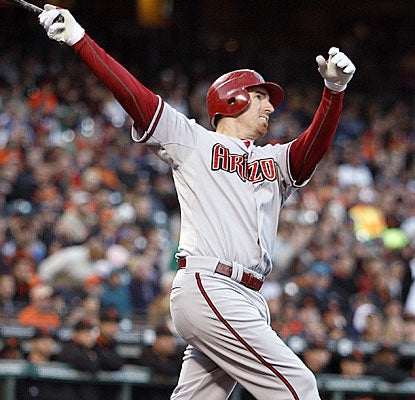 Adam LaRoche takes a long look at his 22nd homer of the season to help the slumping Diamondbacks.  (AP)