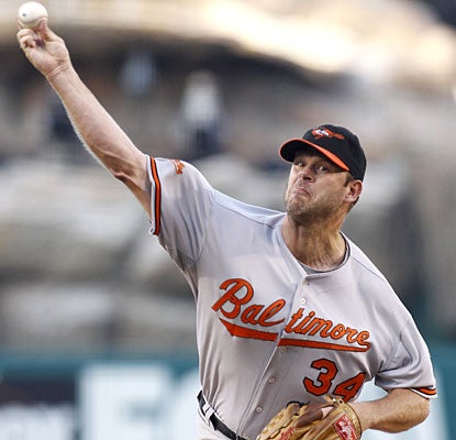 Kevin Millwood (3-14) allows six hits in eight innings to earn his first win since June 24.  (AP)