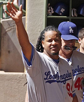 Despite Dodger fans' initial love affair, Manny's farewell musters little emotion. (AP)