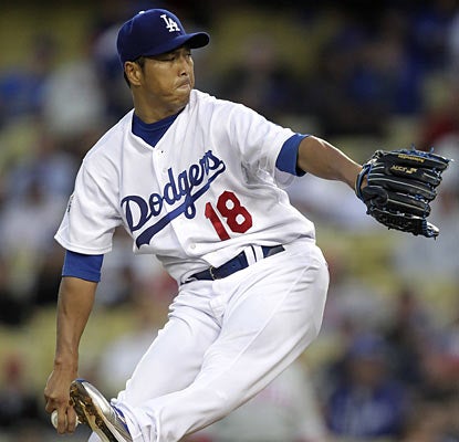Hiroki Kuroda, looking for his first complete game since July 7, 2008, flirts with a no-hitter, which he loses in the eighth. (AP)