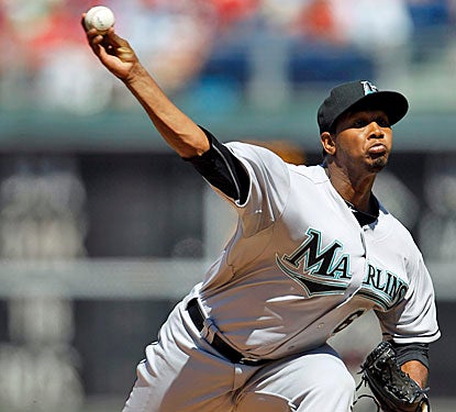Adalberto Mendez gets the win after giving up one hit over six innings in his first major-league start.  (AP)