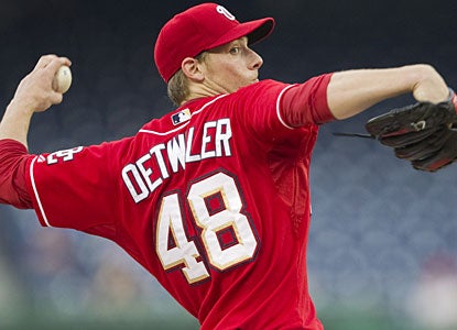 After missing most of the season due to hip surgery, Ross Detwiler gets his first win since last September. (AP)