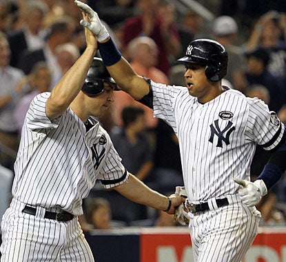 With two homers, Alex Rodriguez (right) is up to 610 to pass Sammy Sosa for sixth place on the career list. (US Presswire)