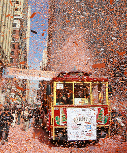 The city of San Francisco throws the 2010 Giants a victory parade after winning the World Series. (Getty Images)