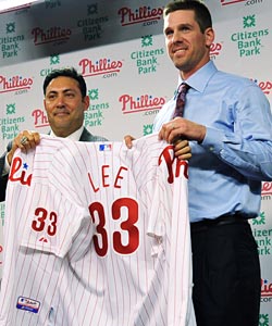 Cliff Lee defied the predictions by going to one of the winter's winners, Philadelphia. (Getty Images)