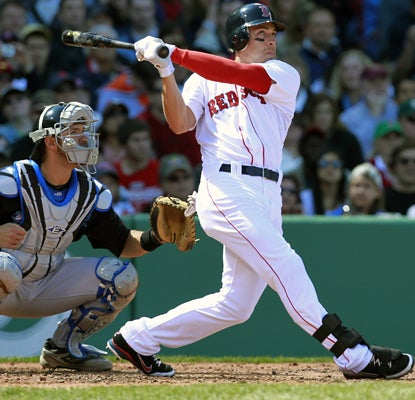 Jacoby Ellsbury hits his team-leading third home run of the season to help the Red Sox beat the Blue Jays. (AP)